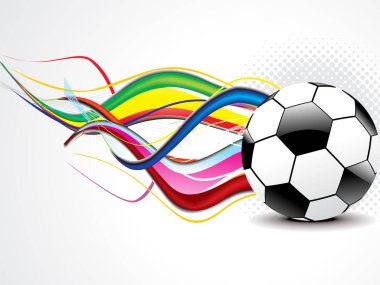 Soyut arkaplanda futbol topu