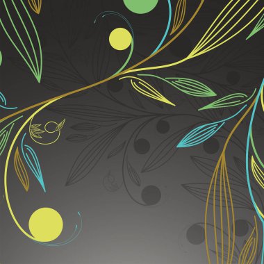 Dizaynınız için vektör çiçek arkaplanı