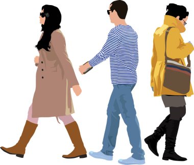 Vektör set gençlerin