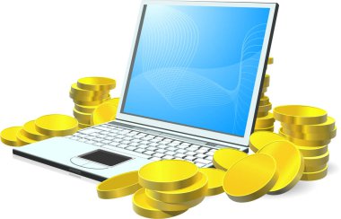 beyaz paralı dizüstü bilgisayar 