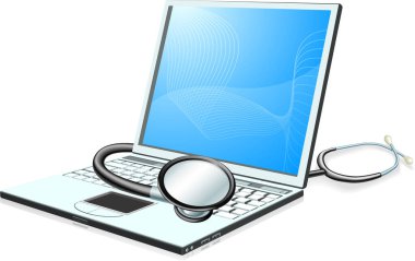 steteskoplu dizüstü bilgisayar 