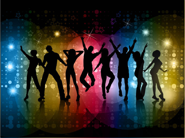 Party people background view