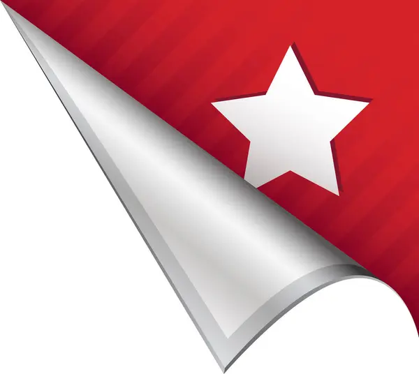 Icona Start Sfondo Rosso Bianco — Vettoriale Stock