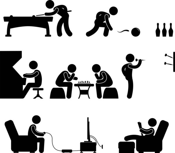 Векторный набор иконок людей
