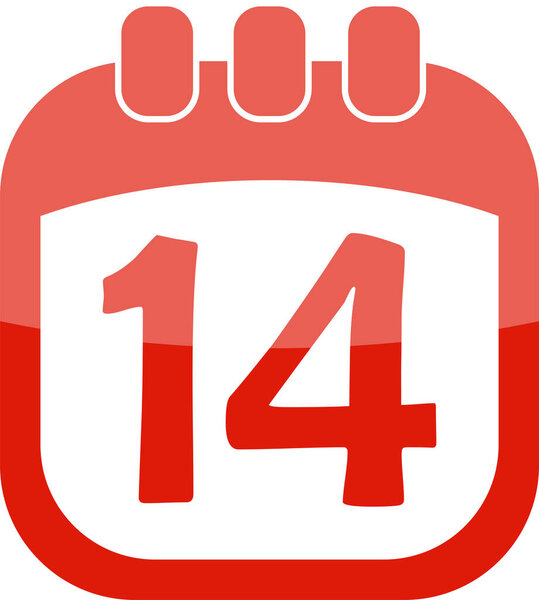 значок календаря дня в плоском стиле