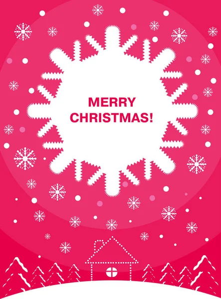 Happy New Year Xmas Background Festive Christmas Card Vector Illustration — Stock Vector