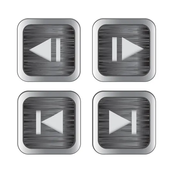 Multimedia Control Icons Set — Stock Vector