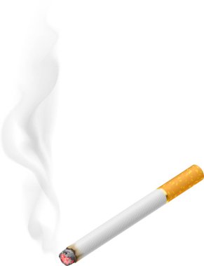 Beyaz arka plan üzerinde Sigara