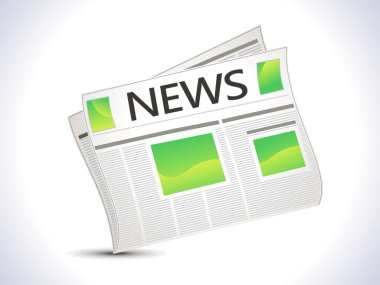 Gazete 3d illüstrasyon tasarımı