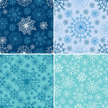 Kar taneleriyle kusursuz desen