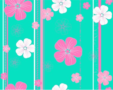 Sorunsuz vektör çiçek deseni