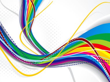 Dalgalar ile renkli arka plan