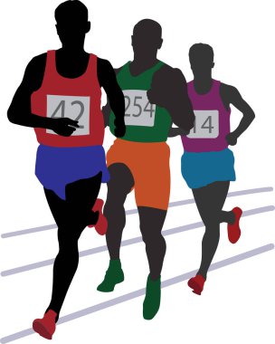 Erkek maratonu, vektör