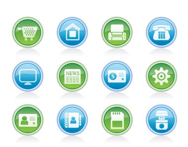 Alışveriş ve ticaret Icon Set