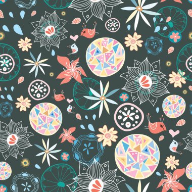 renkli çiçek sorunsuz arka plan  