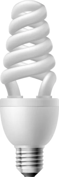 Illustration White Bulb — Stock Vector