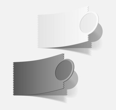 beyaz ve gri boş kağıt notlar