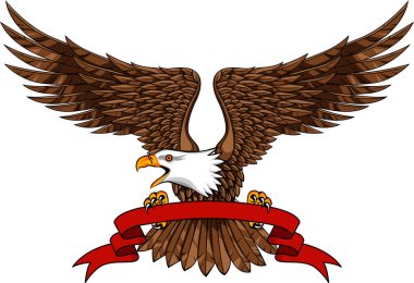 Kırmızı kurdeleli kartal