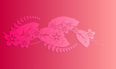 Çiçeklerin vektör illüstrasyonu