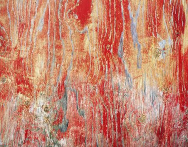 Duvardaki solmuş kırmızı boya