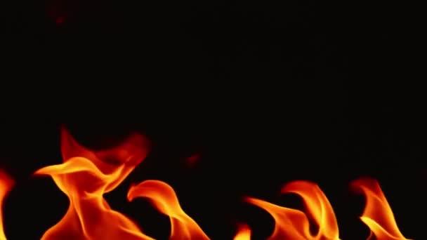 Video Mișcare Lentă Foc Flăcări Care Ard Gaz Sau Benzină — Videoclip de stoc