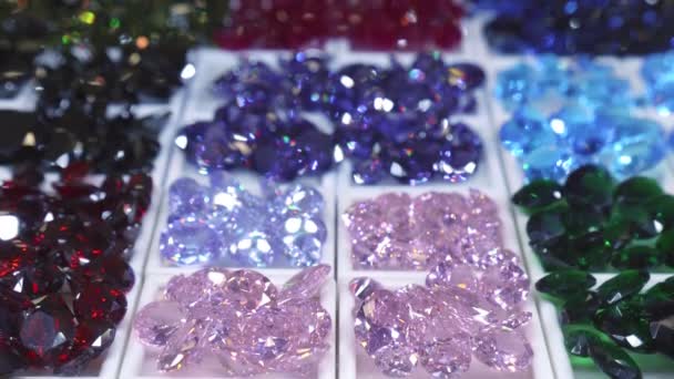 Jewelery Stall Glass Cabinet — Stock Video