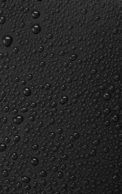 Siyah arkaplanda su damlacıkları.