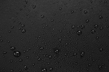 Siyah arkaplanda su damlacıkları.