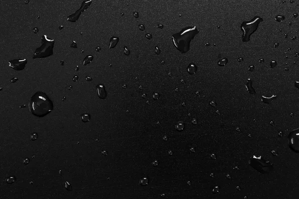 Gotas Agua Sobre Fondo Negro — Foto de Stock