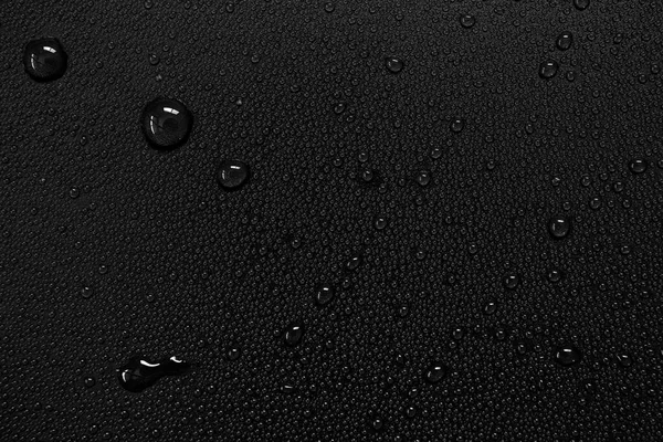 Krople Wody Czarnym Tle — Zdjęcie stockowe