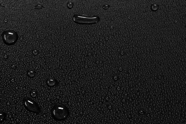 Краплі Води Чорному Тлі — стокове фото