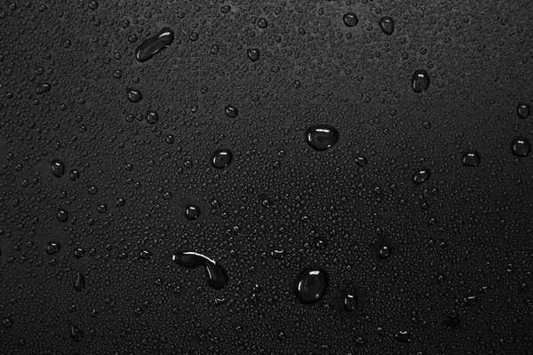 Gotas Agua Sobre Fondo Negro —  Fotos de Stock