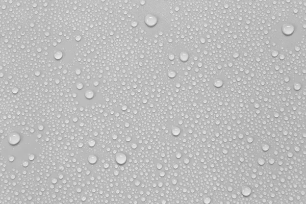 灰色の背景に水滴 — ストック写真