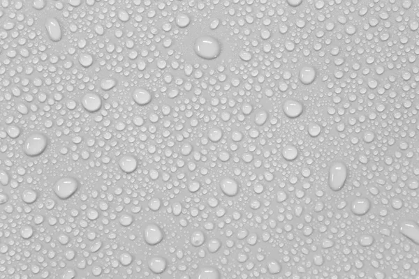 Water Droplets Gray Background — Stock Photo, Image