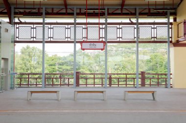 Hua Hin, Tayland - 31 Mayıs 2024 Hua Hin Tren İstasyonu, Tayland.