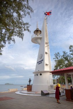 Chumphon, Tayland - 31 Mayıs 2024 Krom Luang Chumphon Khet Udomsak Tapınağı