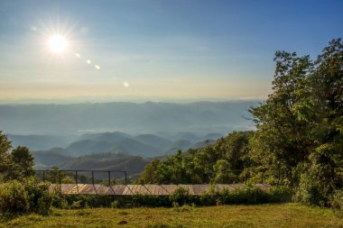 Doi Pui Ko, bir turist merkezi, bir kamp alanı, bir bakış açısı, Mae Hong Son, Tayland