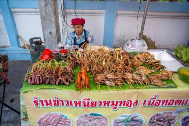 29 Kasım 2024 Chiang Khan Walking Caddesi, Loei, Tayland.
