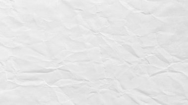Buruşmuş beyaz kağıt dokusu arkaplanının hareketini durdur.