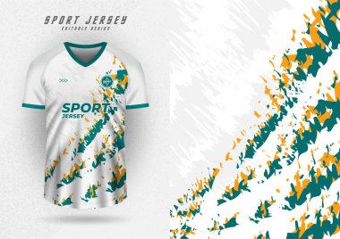 Background mockup for sports jerseys, jerseys, running jerseys, patterns, sideways, green and yellow.