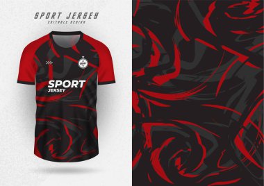 Background mockup for sports jerseys, jerseys, running shirts, red pattern
