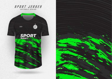 Background mockup for sports jerseys, jerseys, running shirts, green and black stripes