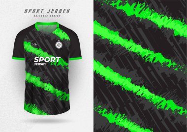 Background mockup for sports jerseys, jerseys, running shirts, black, green oblique pattern