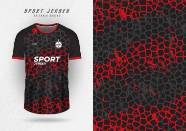 t-shirt design background for team jersey racing cycling soccer game black red rock pattern clipart