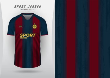 Spor forması için arka plan, futbol forması, koşu forması, yarış forması, mavi ve kırmızı şerit desen.