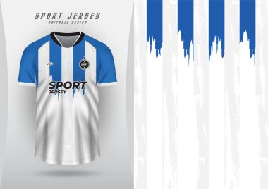Spor forması forması için arka plan Forma yarışları forma çizgileri mavi ve beyaz
