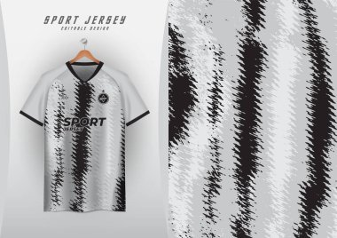 Spor formaları, futbol formaları, koşu formaları, yarış formaları, dalgalanma desenleri, gri ve siyah