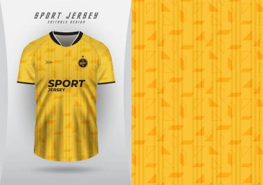 Spor forması forması yarışları için arka plan Açık sarı ve sarı çokgen.