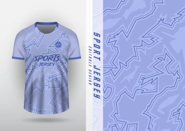 Jersey tasarımı, açık hava sporları, forma, futbol, futsal, koşu, yarış, egzersiz, nabız düzeni, pastel mavisi.