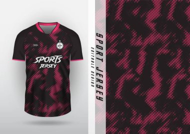 Jersey, açık hava spor tasarımı, forma, futbol, futsal, koşu, yarış, egzersiz, pembe yarım ton desen.